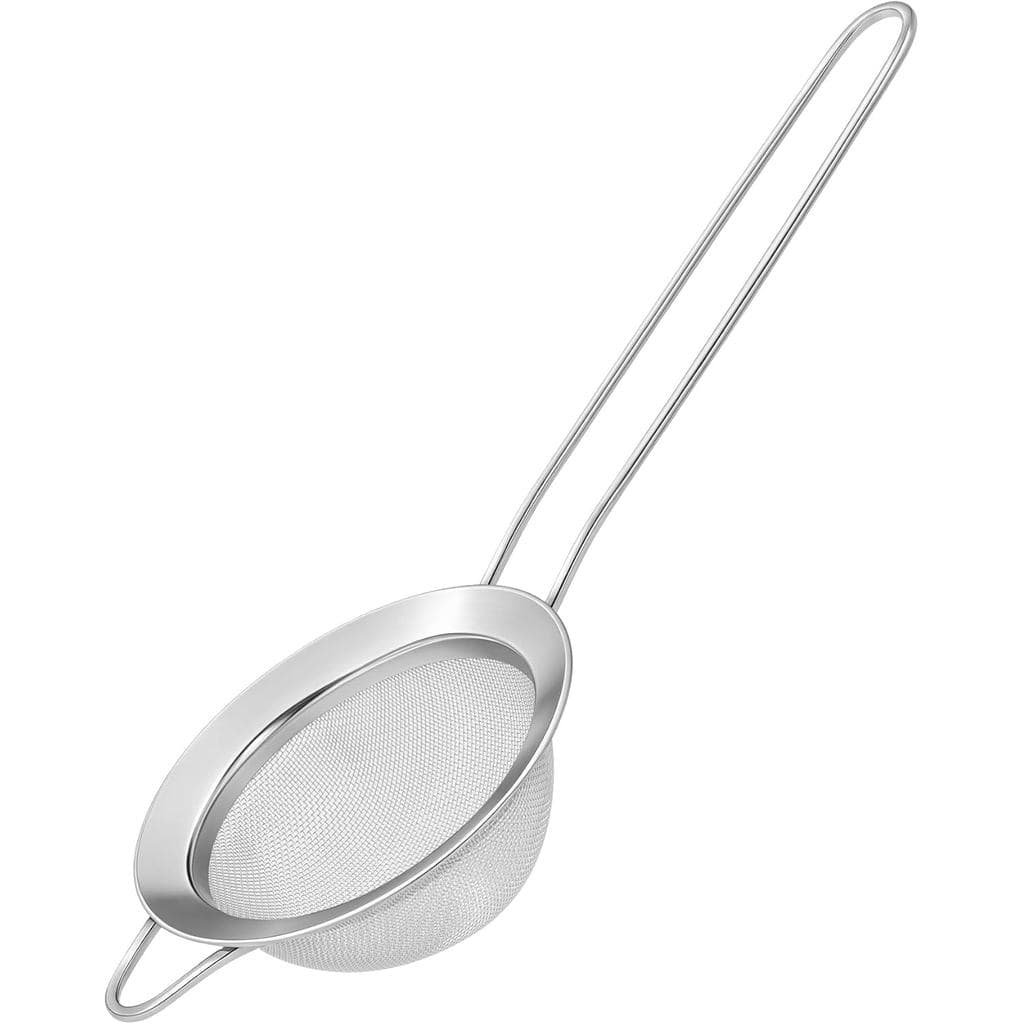 Peneiras de malha fina em aço inoxidável 304 para cozinha, coador-skimmer BOSONKUMA com alça, peneiras para alimentos, c
