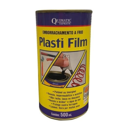 Plast Film Emborrachamento A Frio 500ml Quimatic Cor Preto