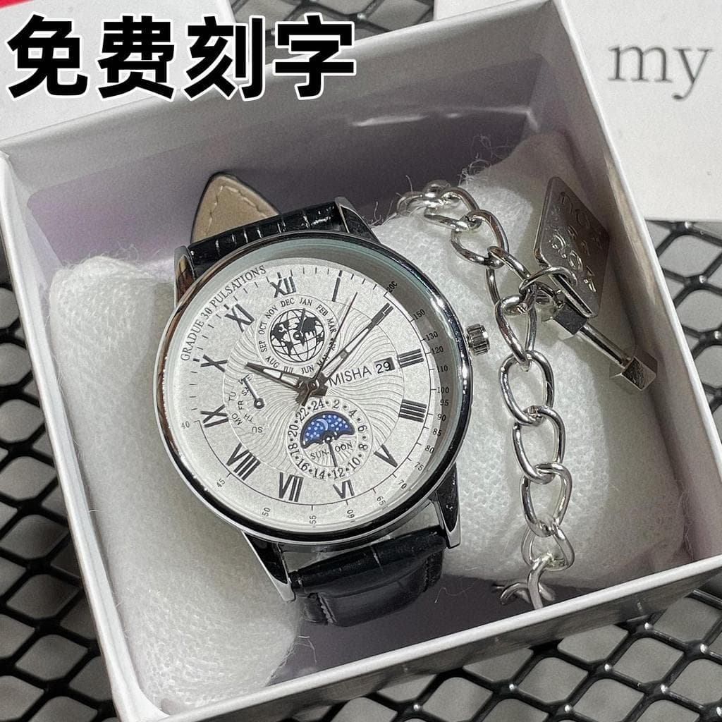 2025 novo estilo relógio masculino High-End Design sentido simples juventude moda Casual calendário relógio de quartzo e