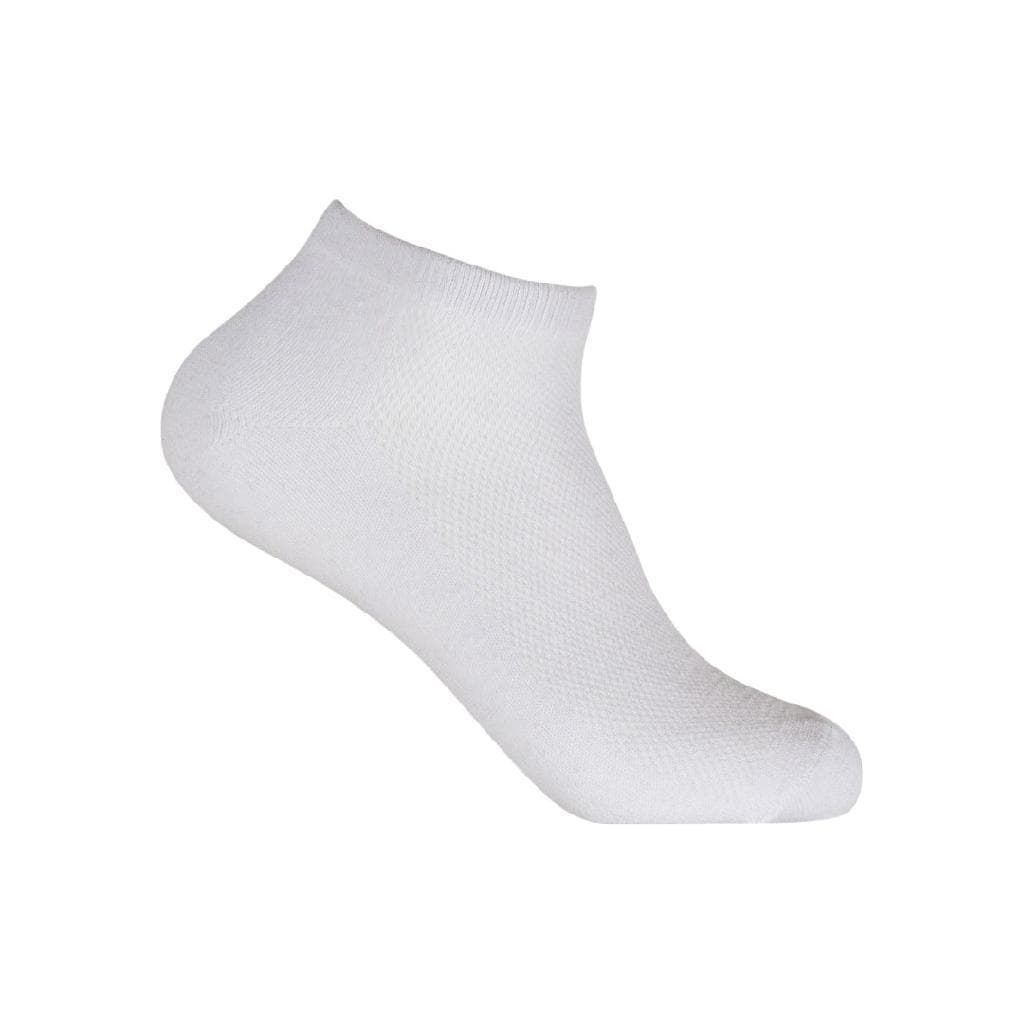 Kit Pares De Meia Unissex Branca Invisível Cano Baixo Tamanho 33-38 Versátil Casual Academia Esporte