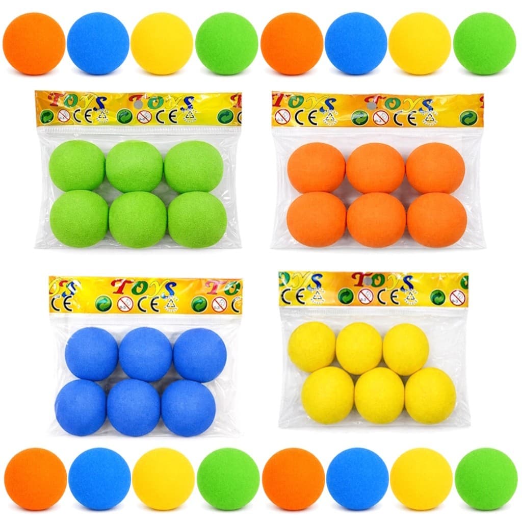 Kit 30 Bolinhas EVA Munição de Espuma p/ Lançador Nerf Blaster de Bolas Infantil