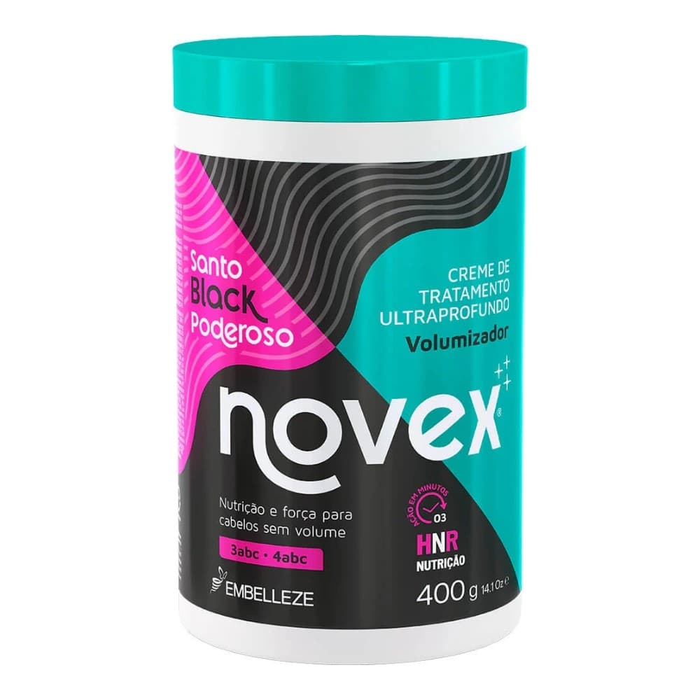 Creme de Tratamento Novex Meus Cachos Santo Black Poderoso 400g