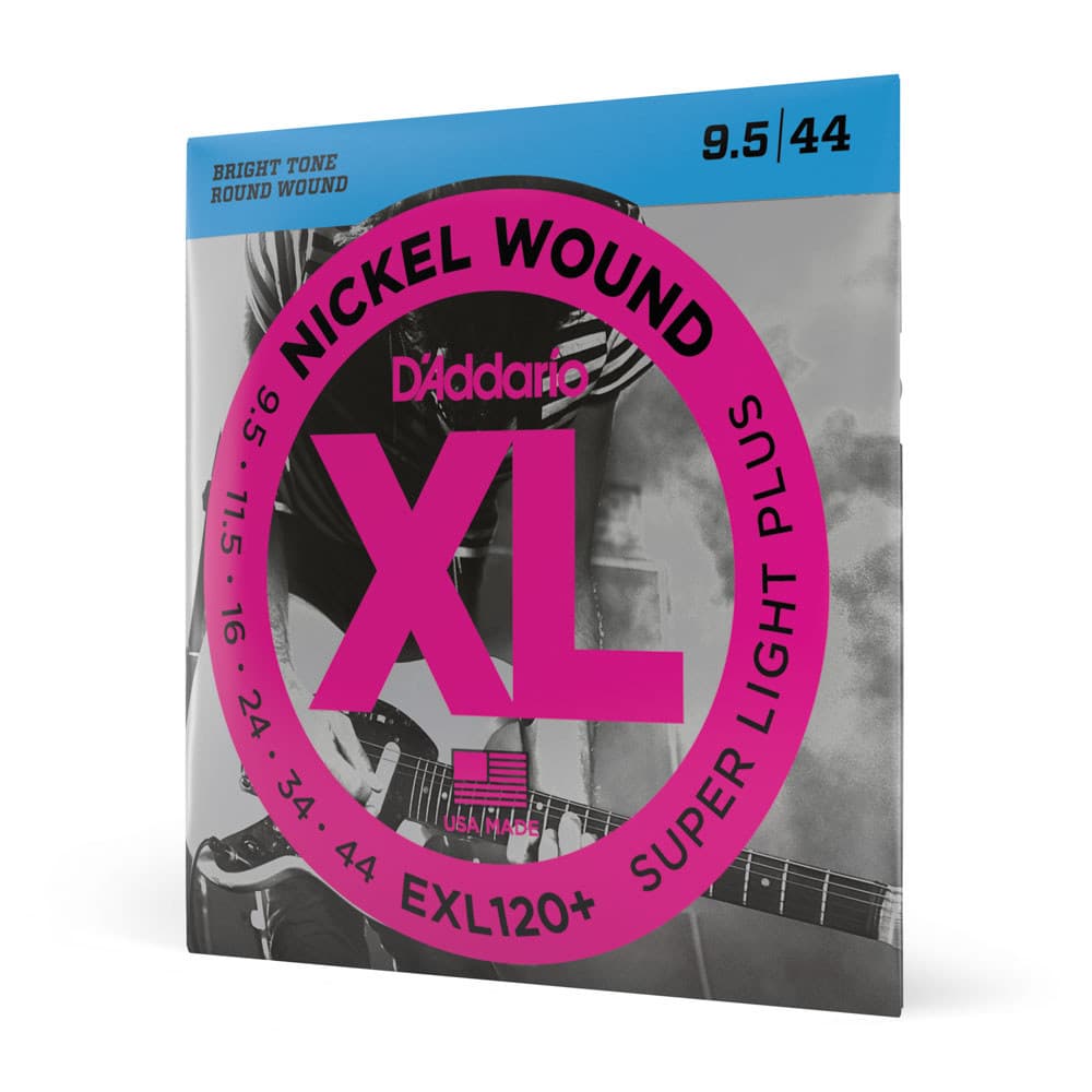 Encordoamento Para Guitarra 9.5-44 D’Addario XL Nickel EXL120+