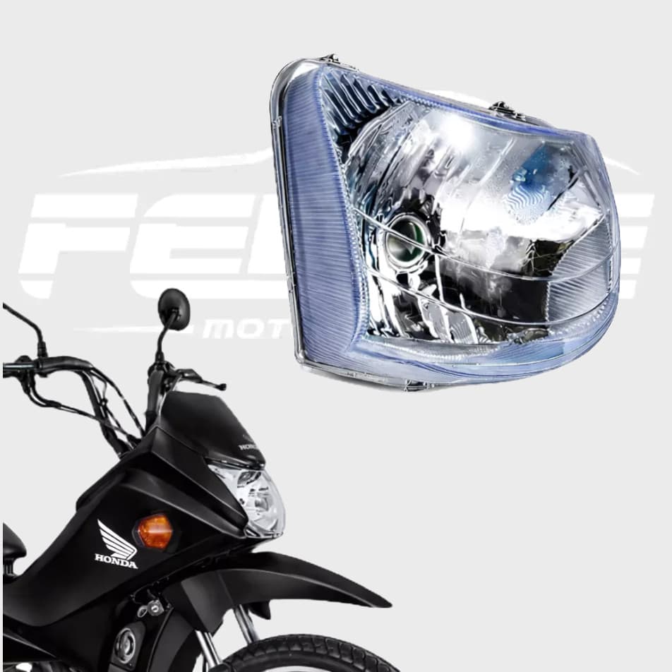 Bloco Óptico Farol Moto POP 100 - 2007 a 2012