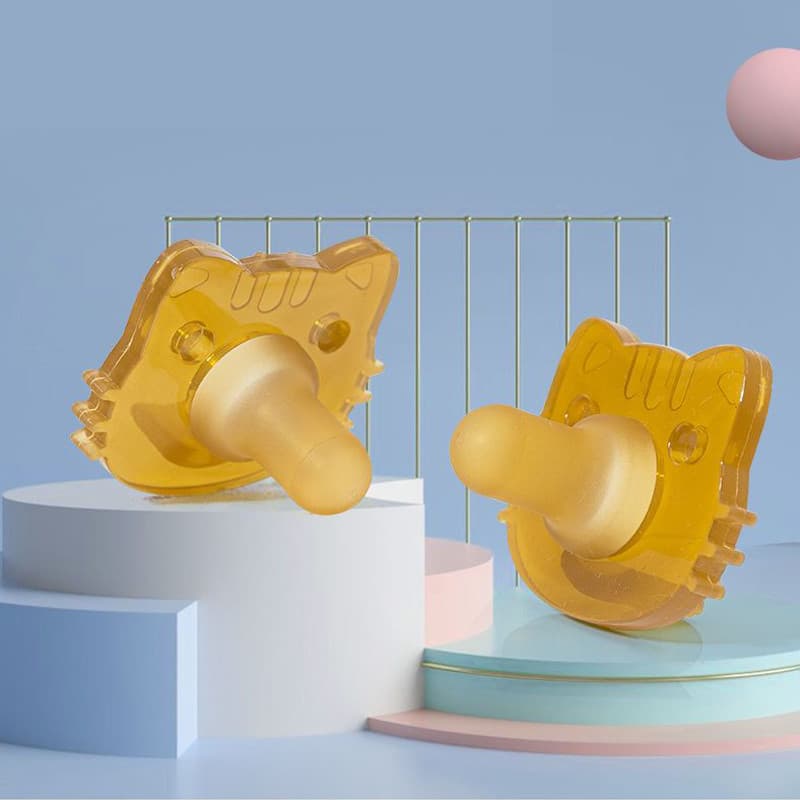 Chupeta de Silicone genuíno para bebês recém-nascidos, tipo dormir, Super macio, biônico, leite materno, cabeça redonda,