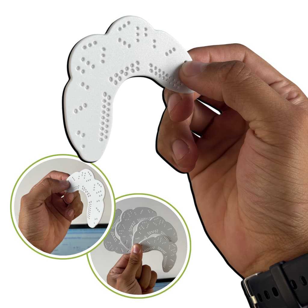 Protetor Bucal Ultrafino Branco Para Boxe Muay Thai Jiu Jitsu Sem Sabor