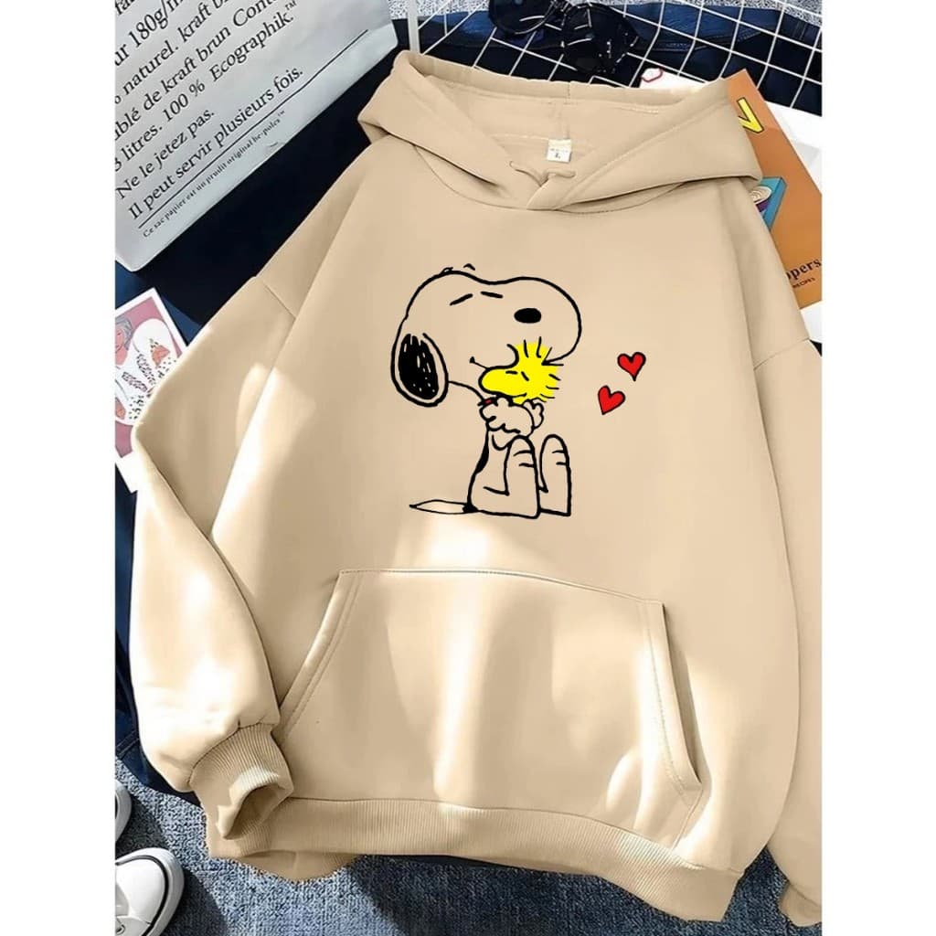 Moletom Canguru Unissex Snoopy Passarinho Agasalho Casaco Blusa De Frio