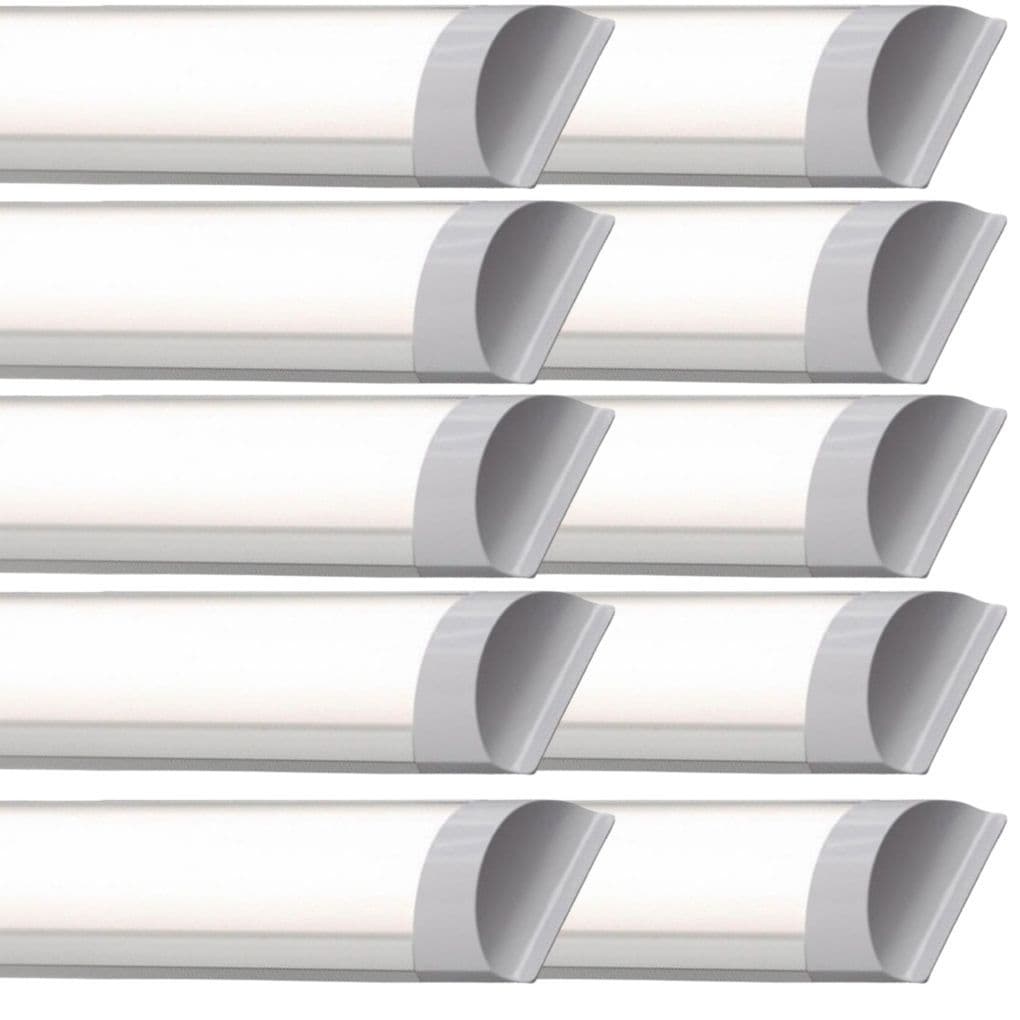 Kit 10 Luminárias Slim Sobrepor Led 120cm 36w Cor da luz Branco Frio 6500k