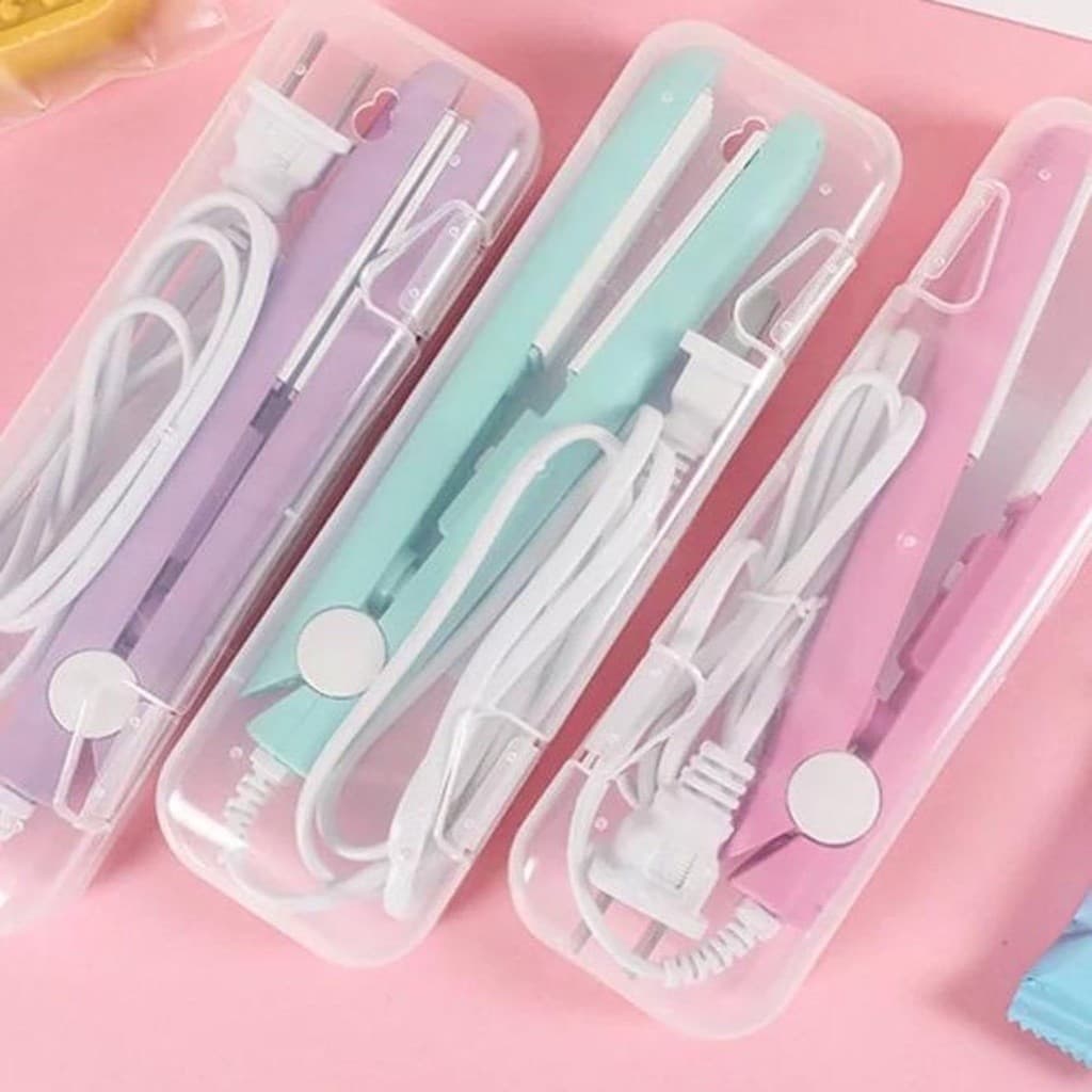 Mini Chapinha Prancha De Bolsa Portátil Cabelo Bivolt Estojo JB(MN-JB)