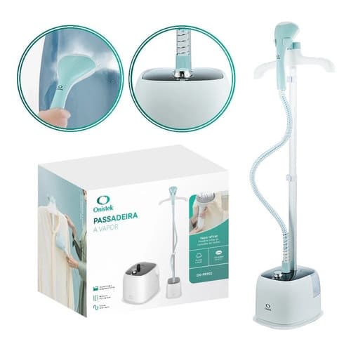 Passadeira A Vapor Vertical Com Cabide Suporte Mangueira