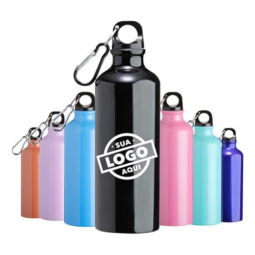 10 Squeeze 500ml De Aumínio Rosqueável - Personalizada