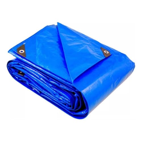 Lona  Plastica Azul 5x6 Caminhão Piscina Toldo Impermeável