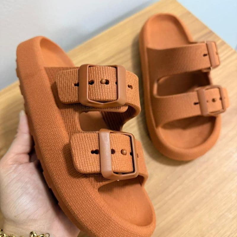 Chinelo Papete Birken Com Ajuste De Fivela  Lançamento