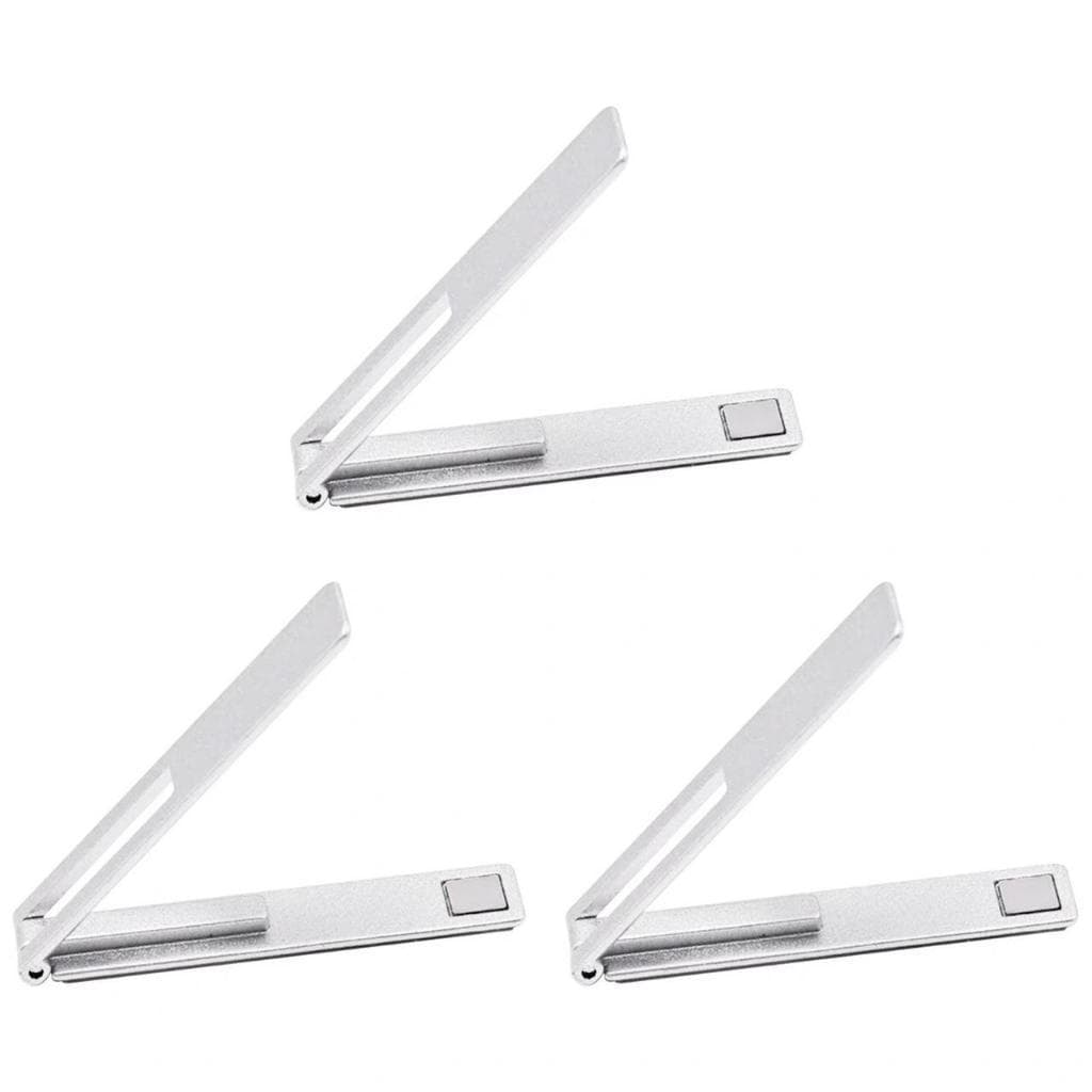 Suporte dobrável para celular em uma única linha, suporte de mesa de metal com suporte invisível,  mini