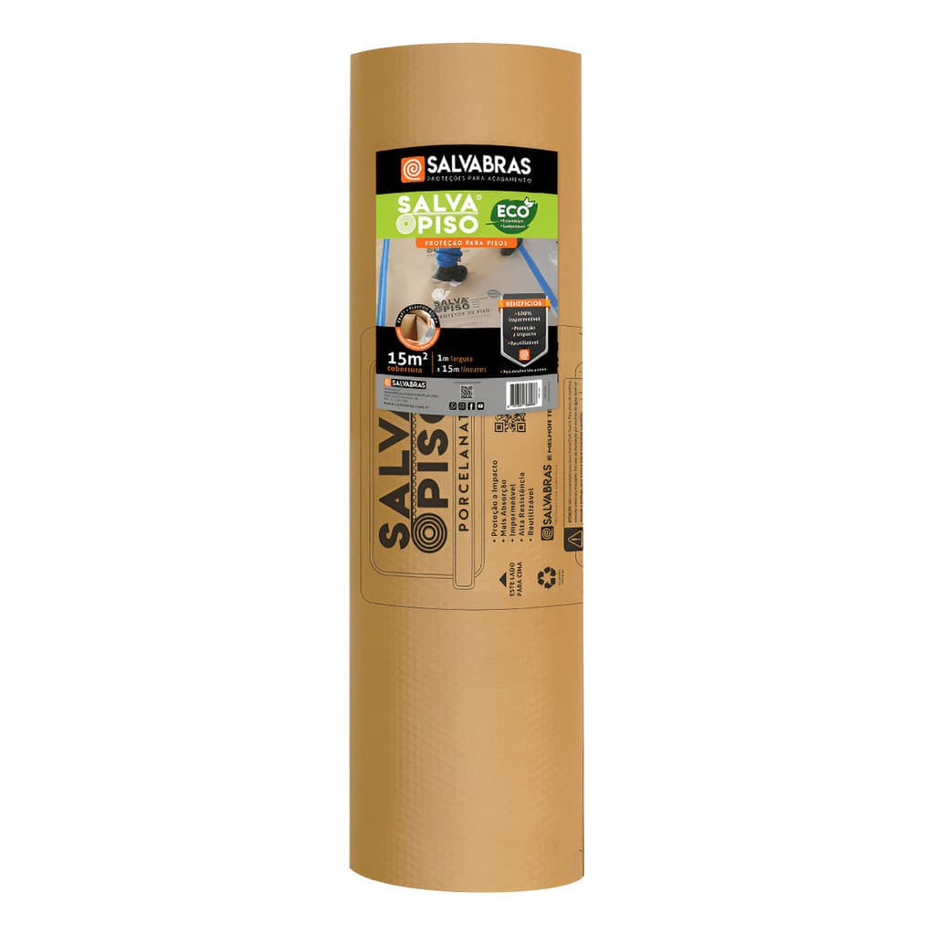Salva Piso Eco Rolo Protetor Para Pintura 1x25m