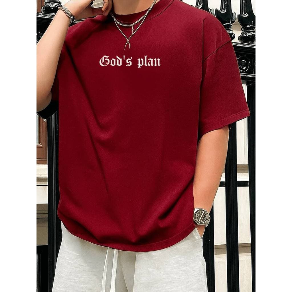 Camiseta Masculina Exclusiva Gods Plan Camisa 100% Algodão Logo