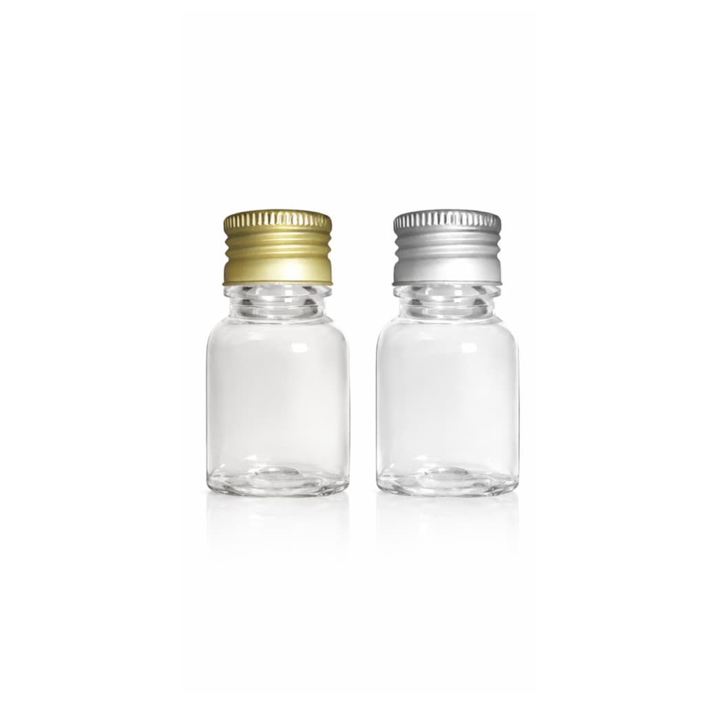 20 Frascos Pet 10ml com Tampa Aluminio para Lembrancinhas
