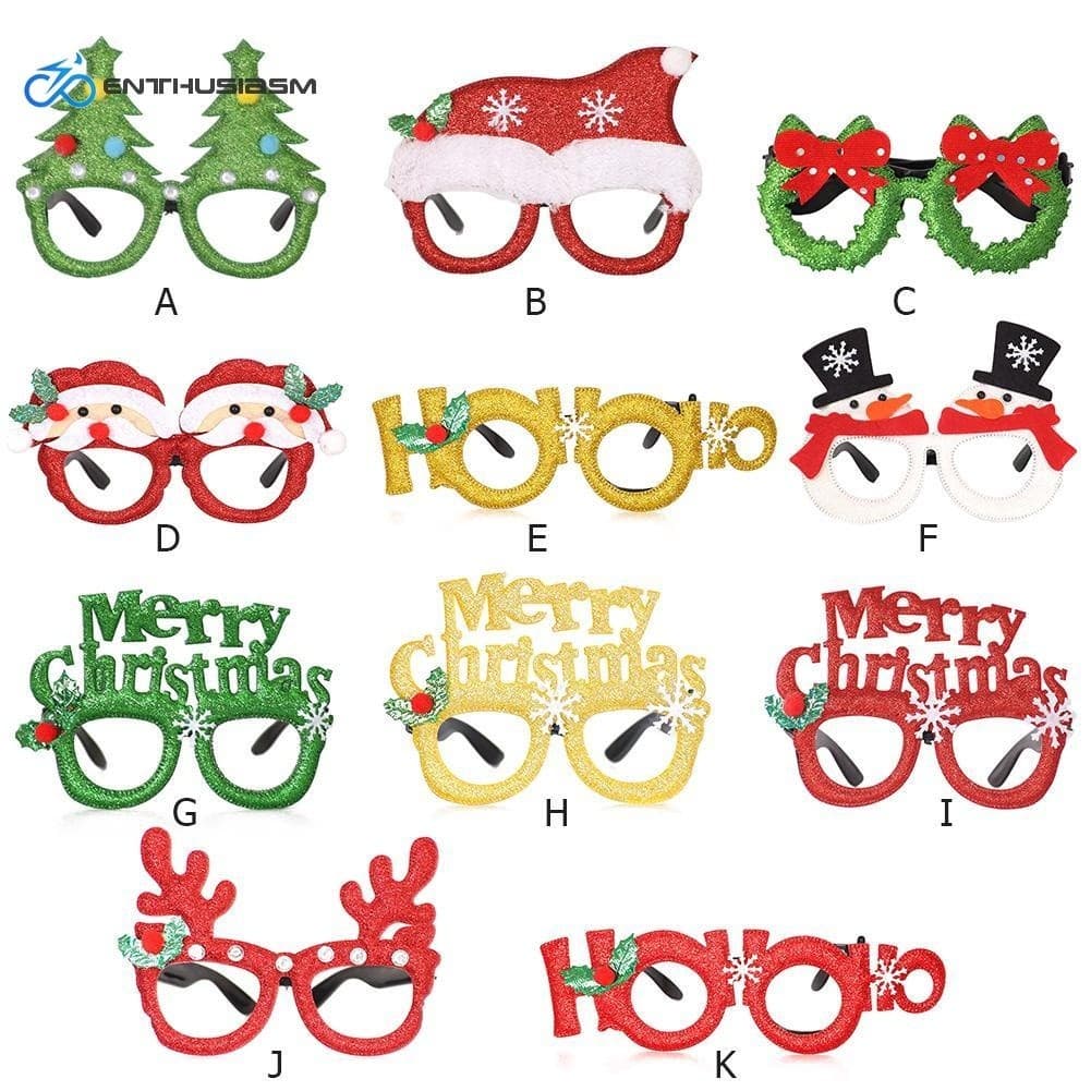 BRILHO ELISA - Enthusasm Óculos De Sol De Papai Noel 12 peças