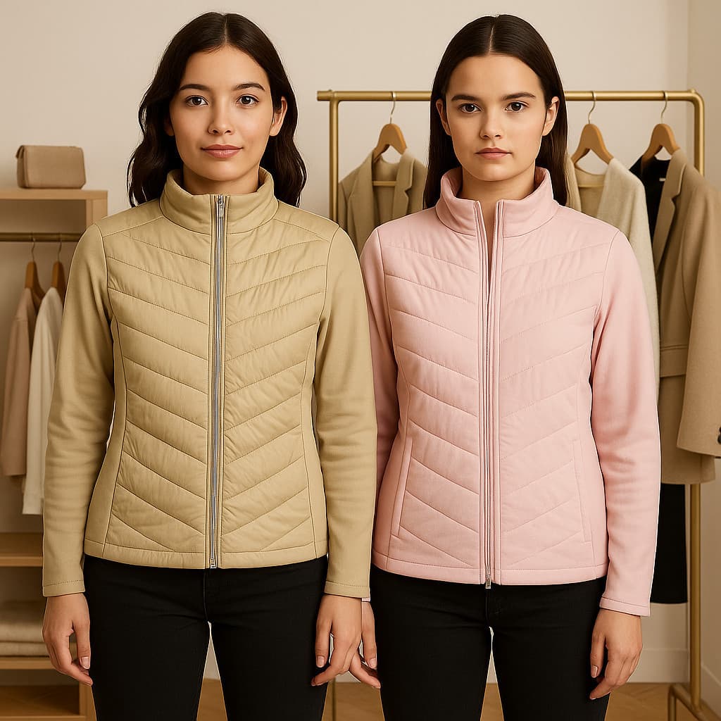 Jaqueta Puffer Forrada Apeluciada com Capuz Feminina - Bomber