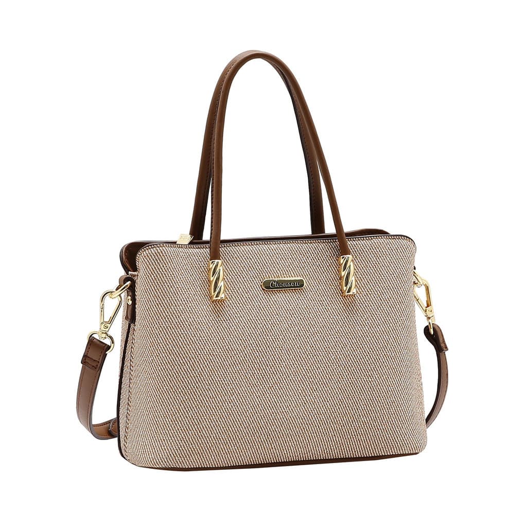 Bolsa Média Clássico Chic Nude Ombro