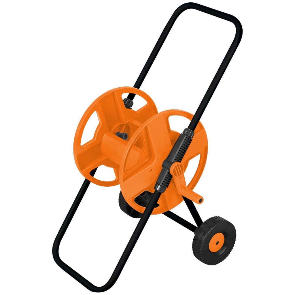 Suporte Enrolador de Mangueira C/ Rodinhas 45 Metros Jardim