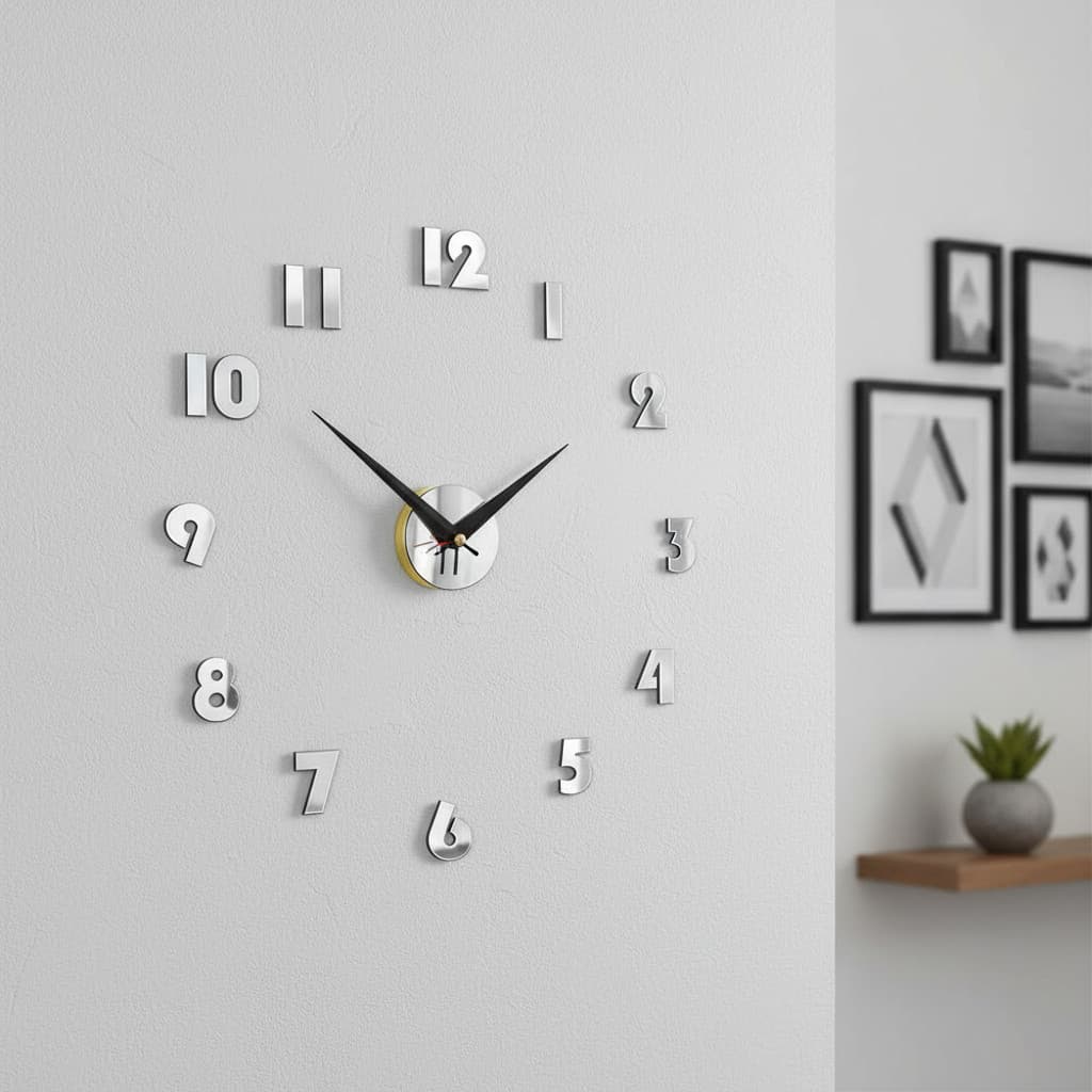 Relógio Parede Grande 3d Numeros Cozinha Sala Analógico