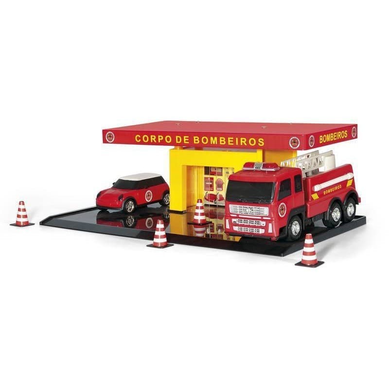 Poliposto Bombeiros com Veículos Poliplac – Posto Infantil de Resgate