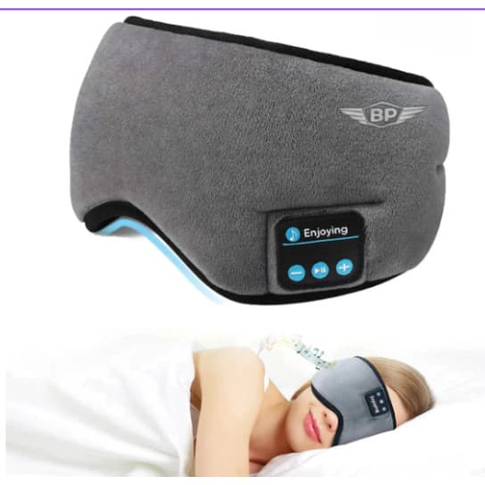 Máscara De Dormir Com Fone Bluetooth Embutido Tapa Olho Conf