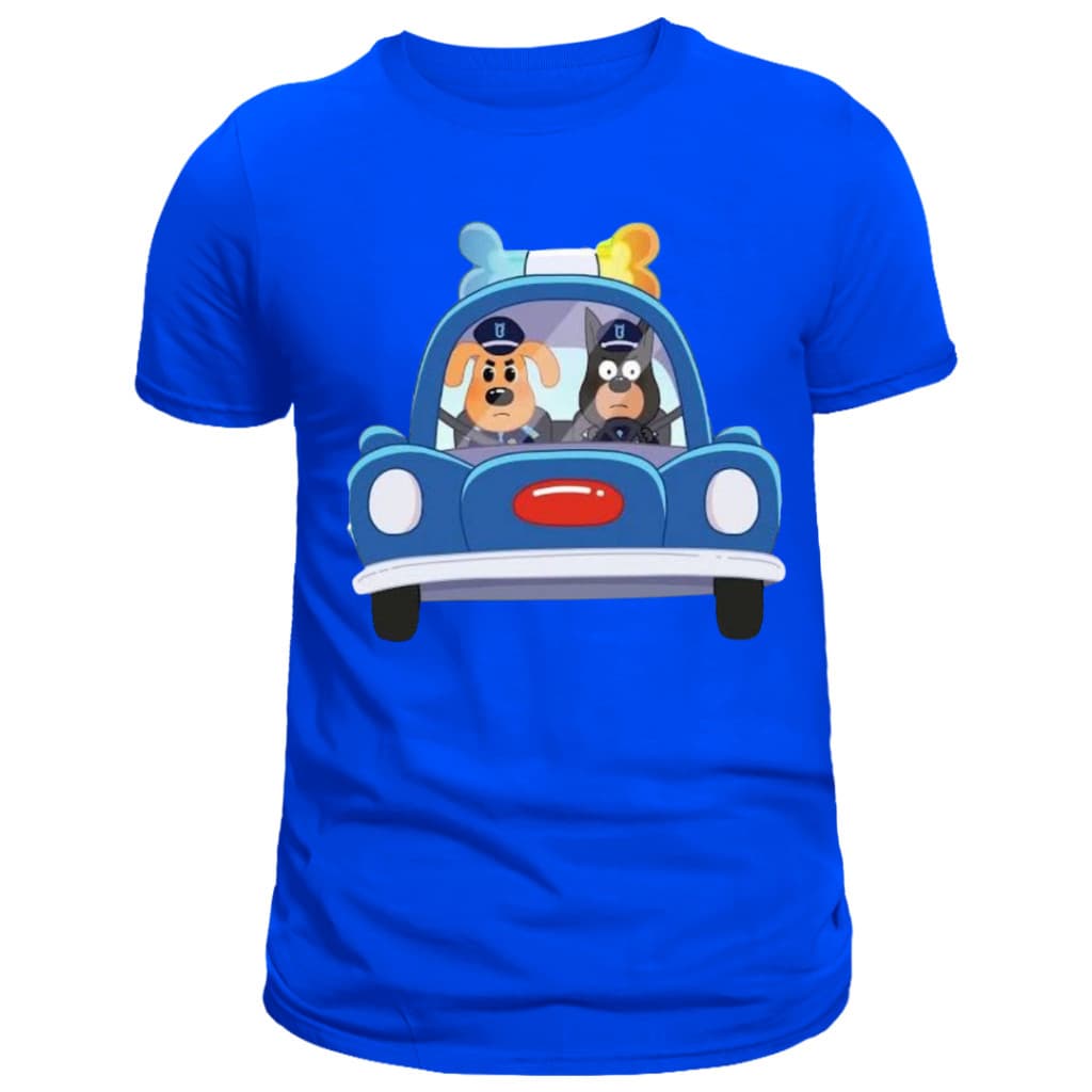 Camiseta Camisa Infantil Detetive Labrador CAMISETA AZUL Unissex 100% Algodão