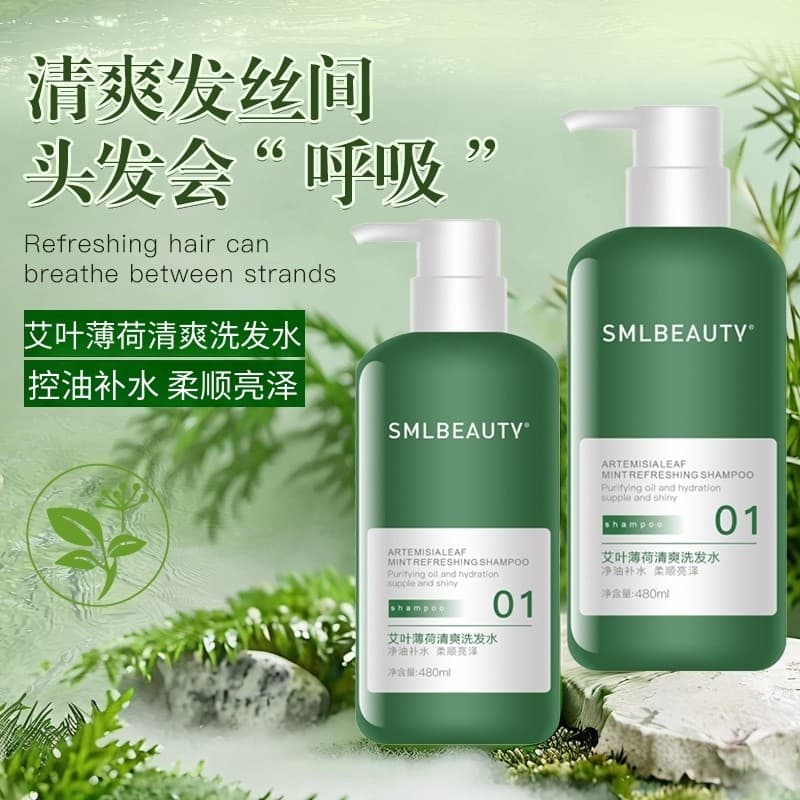 Shampoo refrescante de menta Aiwei Cool Shampoo Anticaspa Controle de óleo Homens Mulheres Shampoo macio para terapia de