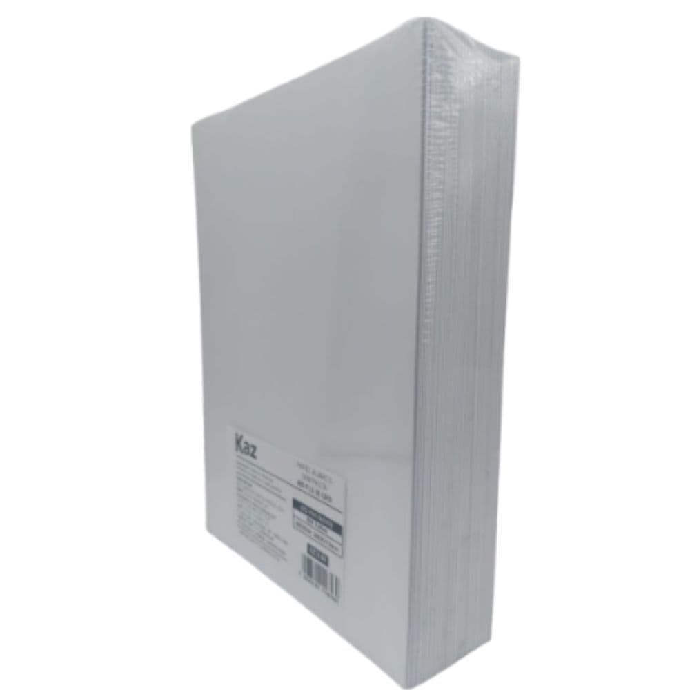 Papel Almaço Kaz Sem Pauta e Sem Margem 400 Folhas 58g 200x275mm Escolar