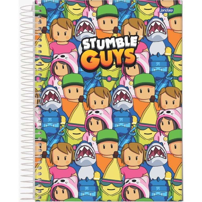 CADERNO ESPIRAL UNIV CD 80FLS STUMBLE GUYS FSC