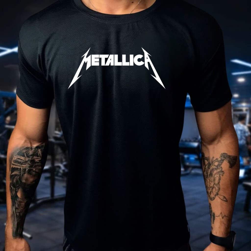 Camisa Dry Fit Masculina Modelo MET01 Academia  Corrida Secagem Rapida Pronta Entrega