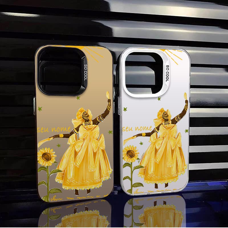 Capinha de celular personalizada Raízes do Brasil Amor de Oxum Para iPhone 15 14 13 12 11 X XS XR 8 13 Pro Max Plus Case