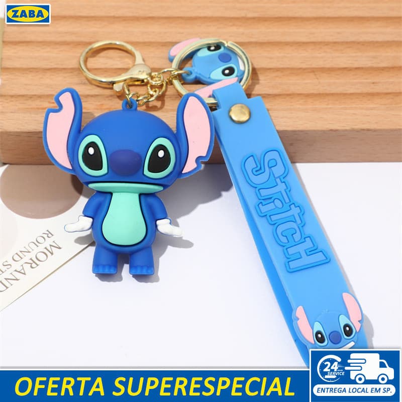 Chaveiro Ponto Stitch Bag Pingente Chave Do Carro