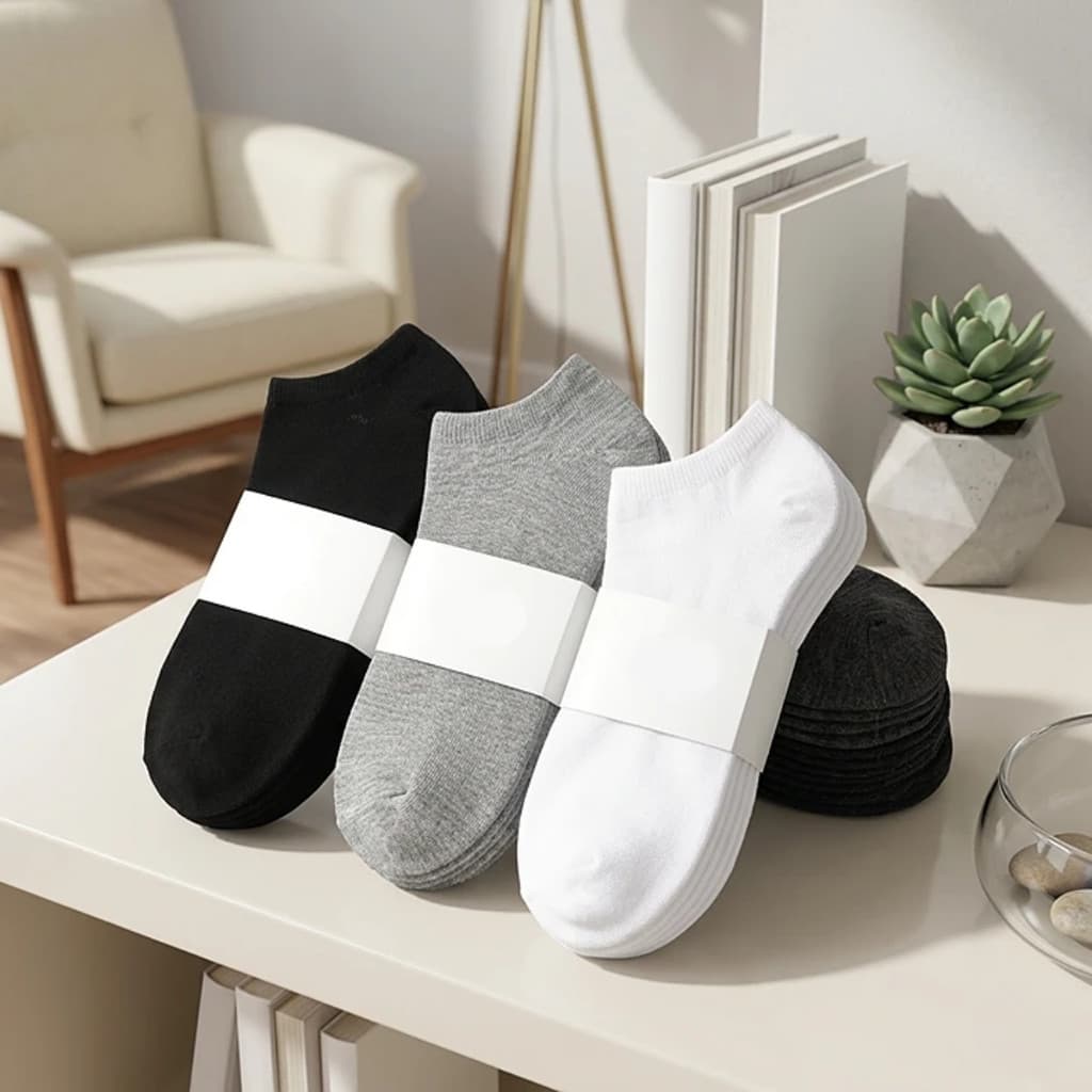 Kit 12 Pares Meia Soquete Unissex Confortável Masculina Feminina