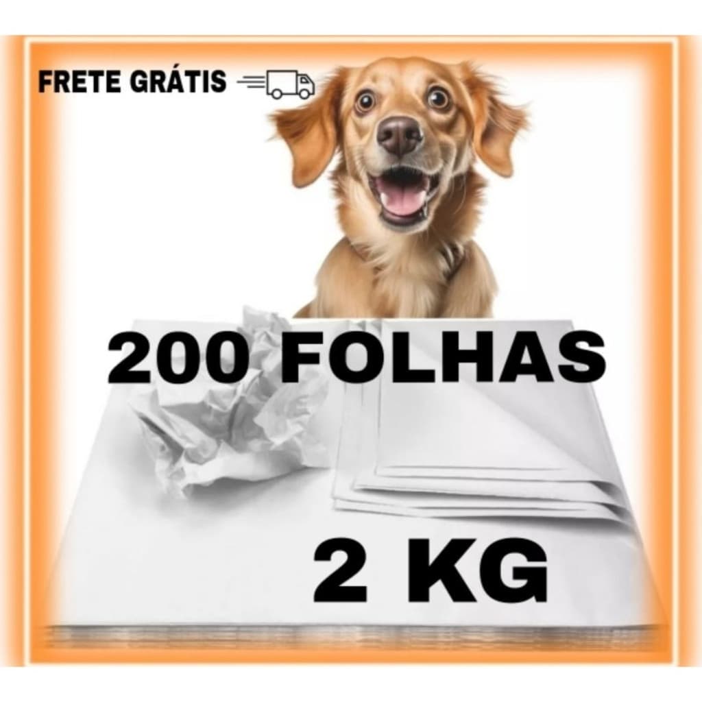 Jornal Pet  2KG, Tapete Pet Biodegradável FOLHAS GRANDES 50X70 sem Impressão Promoção ENVIO IMEDIATO
