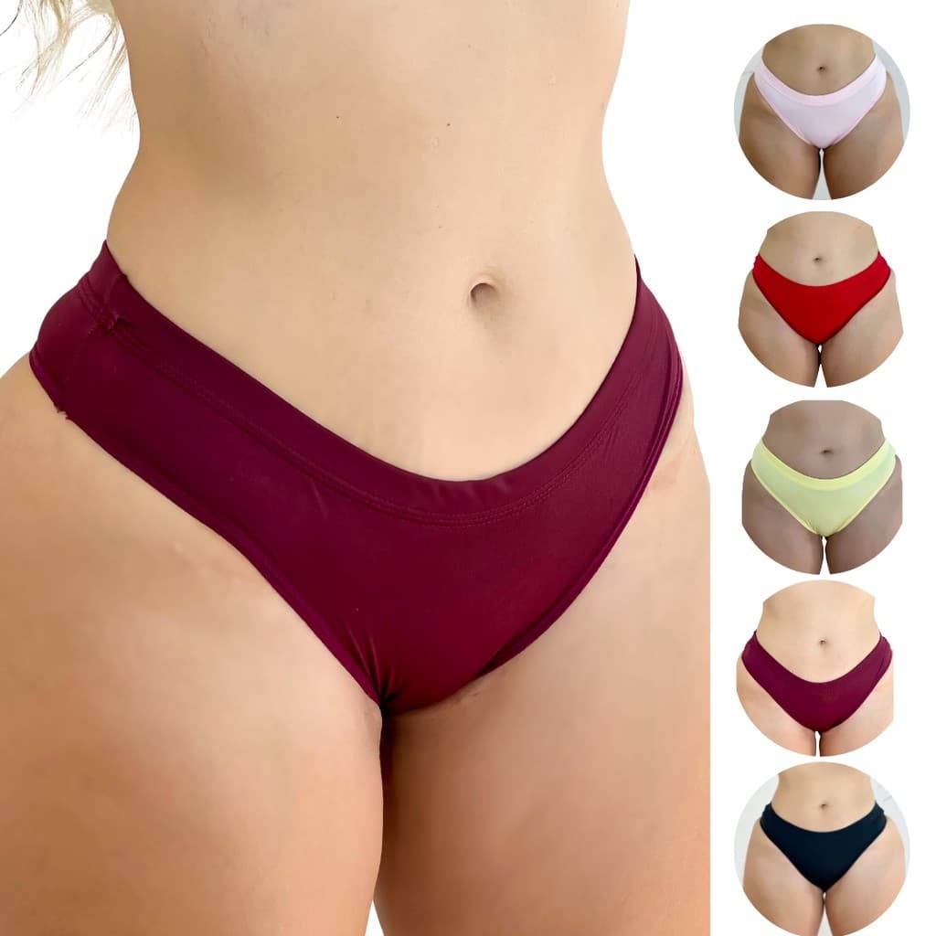 Calcinha Feminina Básica Super Confortável Várias Cores Disponíveis Moda.Point