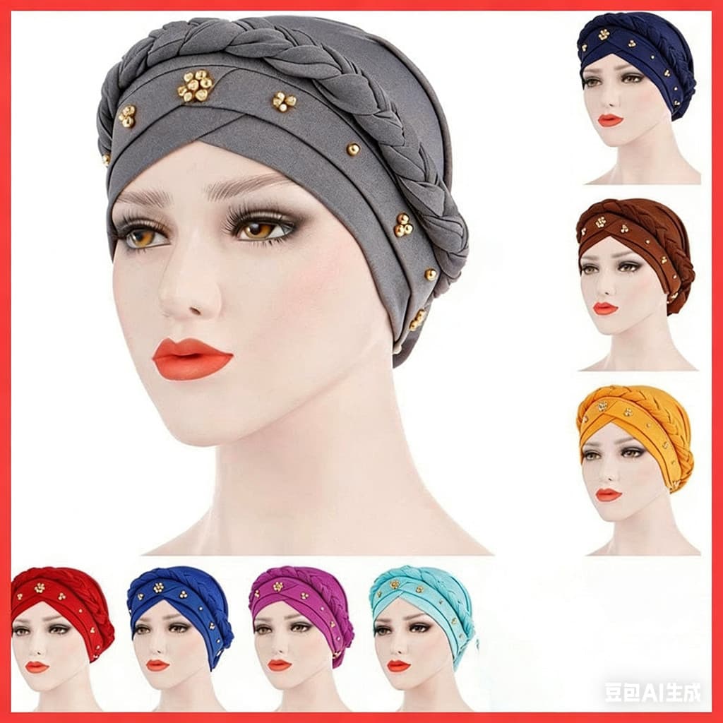 Senhoras lenço boné moda lenço leite seda estilo muçulmano