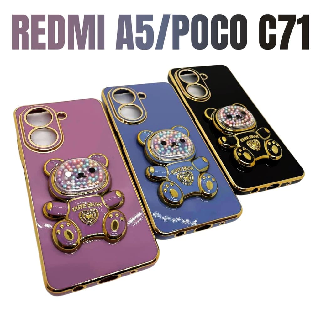 Capa Capinha de celular compatível com Redmi A5 e Poco C71 Ursinho Bear