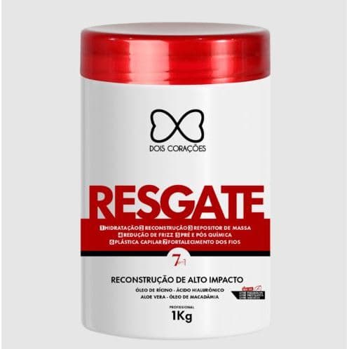 Máscara Dois Corações Resgate Reconstrução de Alto Impacto 1kg