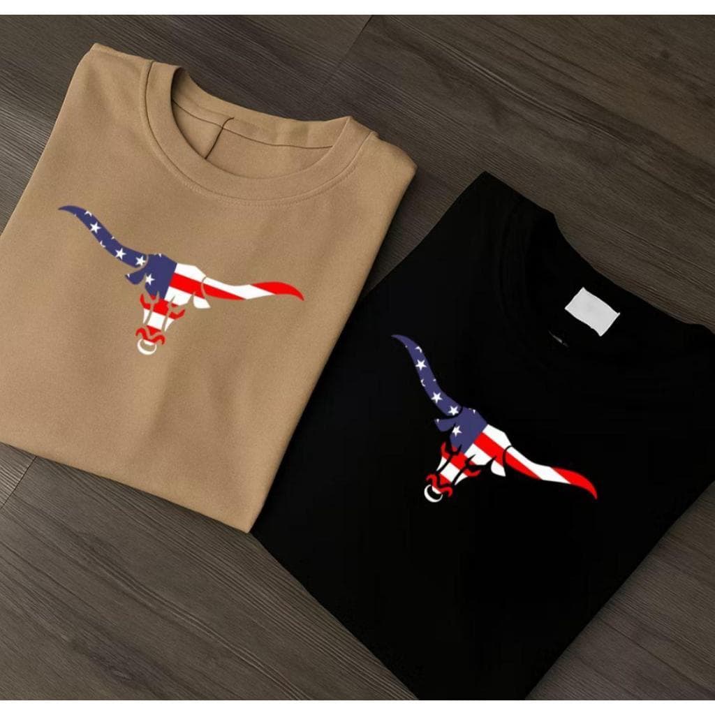 KIT 2 Camisas Adulto l,  infantil Tecas Masculina Texas Country Boi EUA Pecuaria 100% Algodão Rodeio Barretos