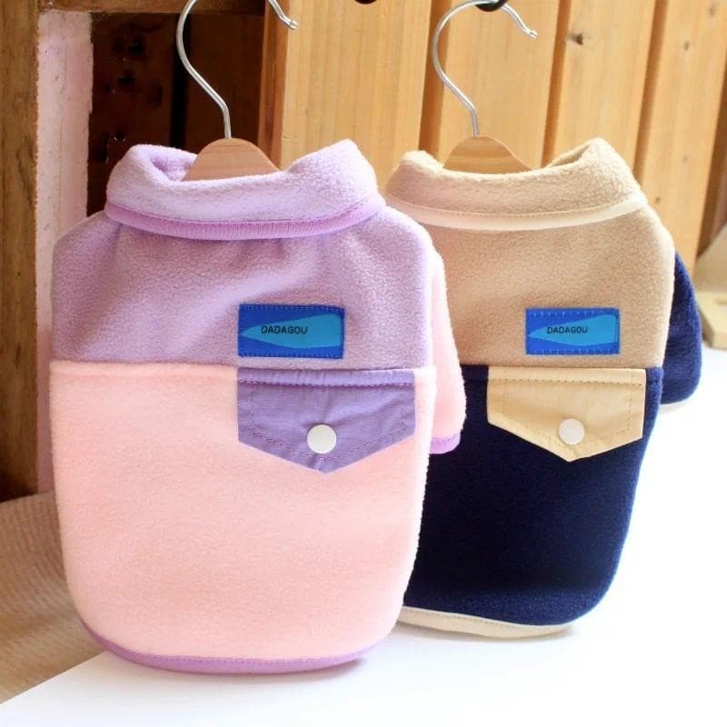 Roupa para Cães de Estimação, Casaco com Lapela, Roupa para Cães e Gatos, Roupa de Inverno para Cães, Roupa para Teddy e