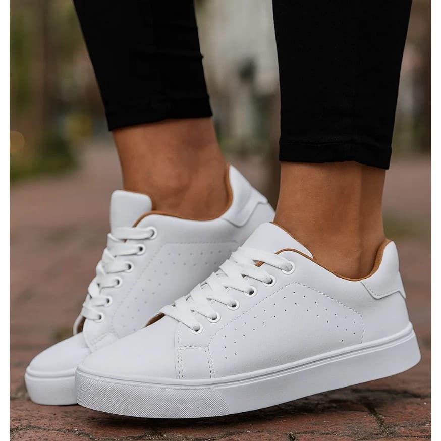 Tênis Feminino Casual Plataforma Leve Confortável para Uso Diário