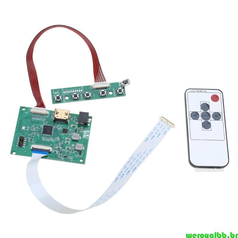 weroyalbb 1 Conjunto Placa Driver LCD 30 Pinos PCB-800807V1 1HDMI EDP Para Resolução Tela 1920x1200 1920x108