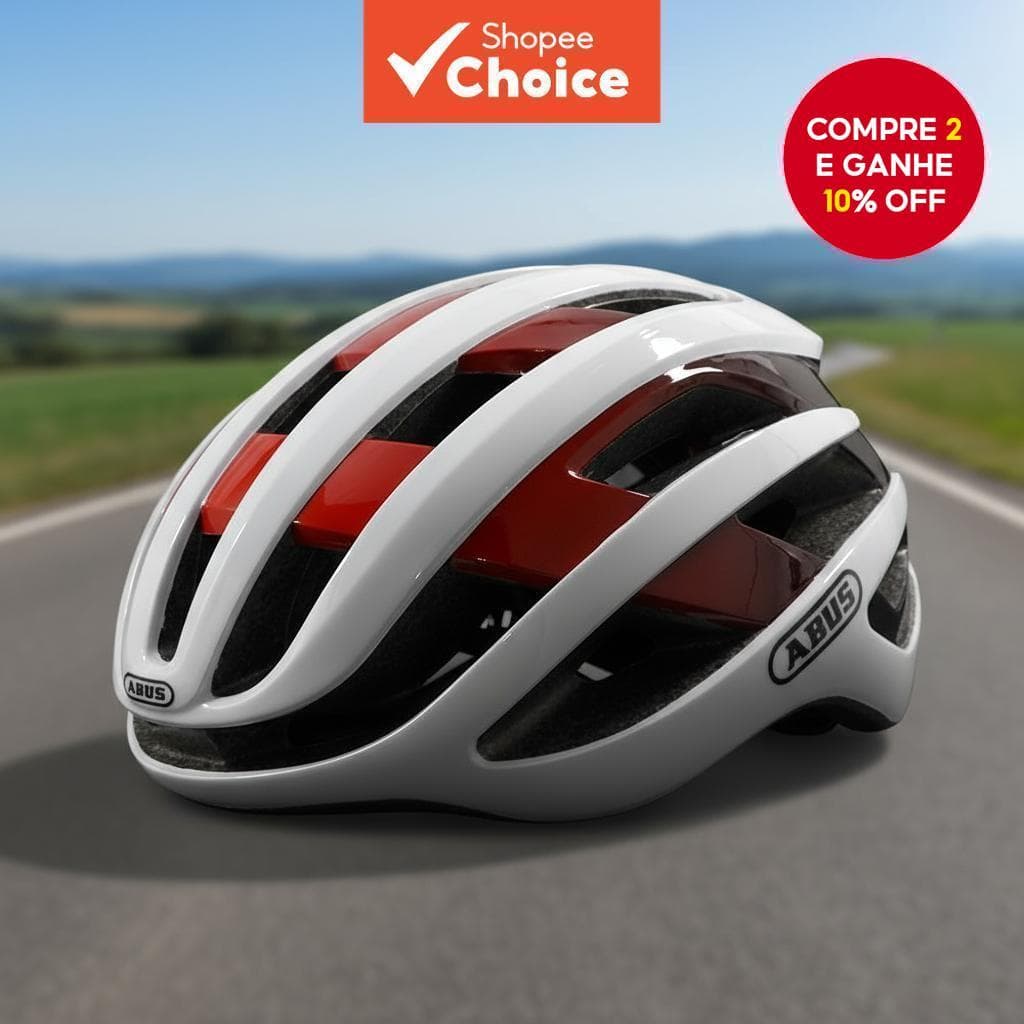 ABUS AirBreaker Capacete - Ultraleve Aerodinâmico para Bicicleta de Estrada/MTB para Triathlon & Ciclismo