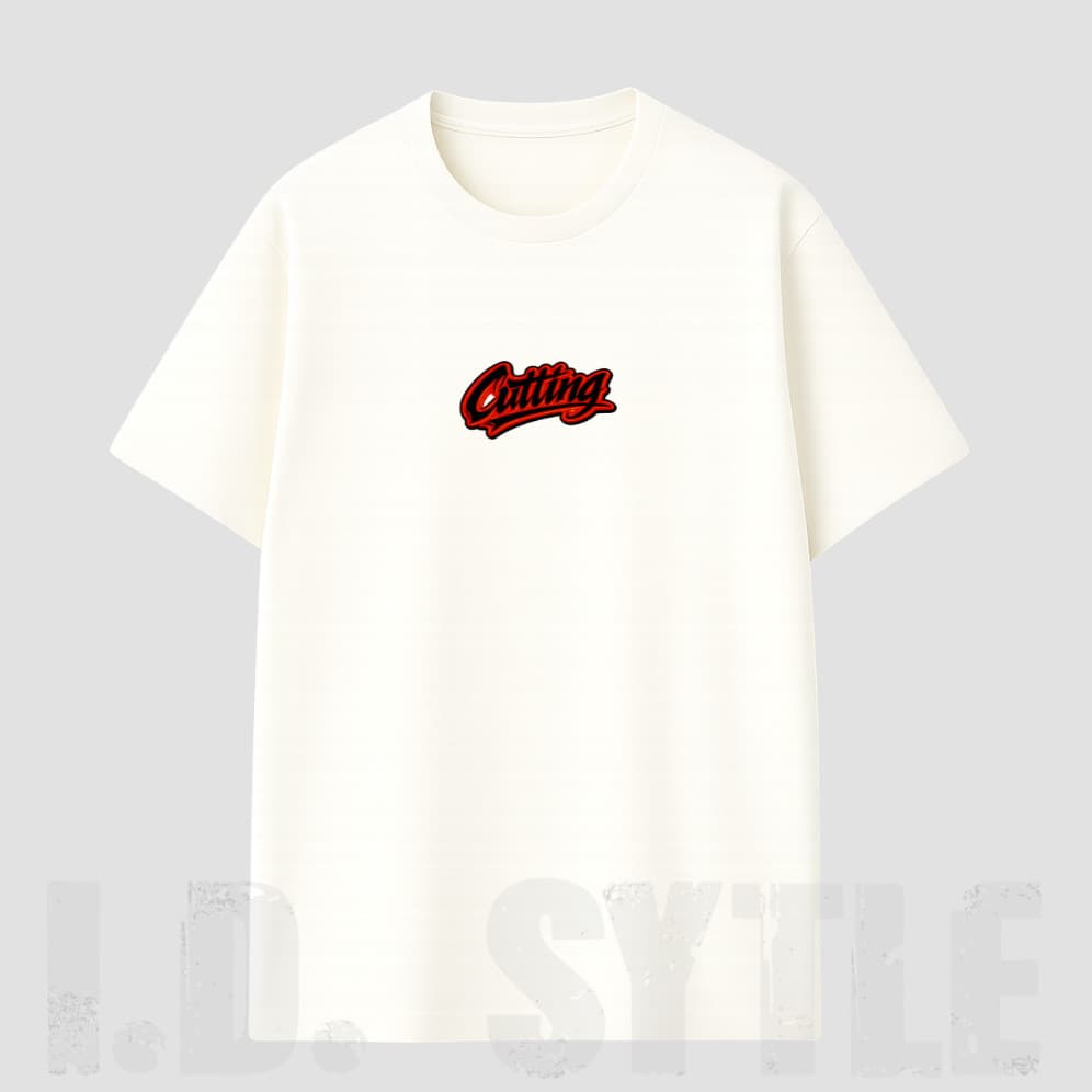 Camisa Camiseta Oversized masculina Estampada Cutting T-shirt 100% Algodão premium unisexx academia streetwear ID184