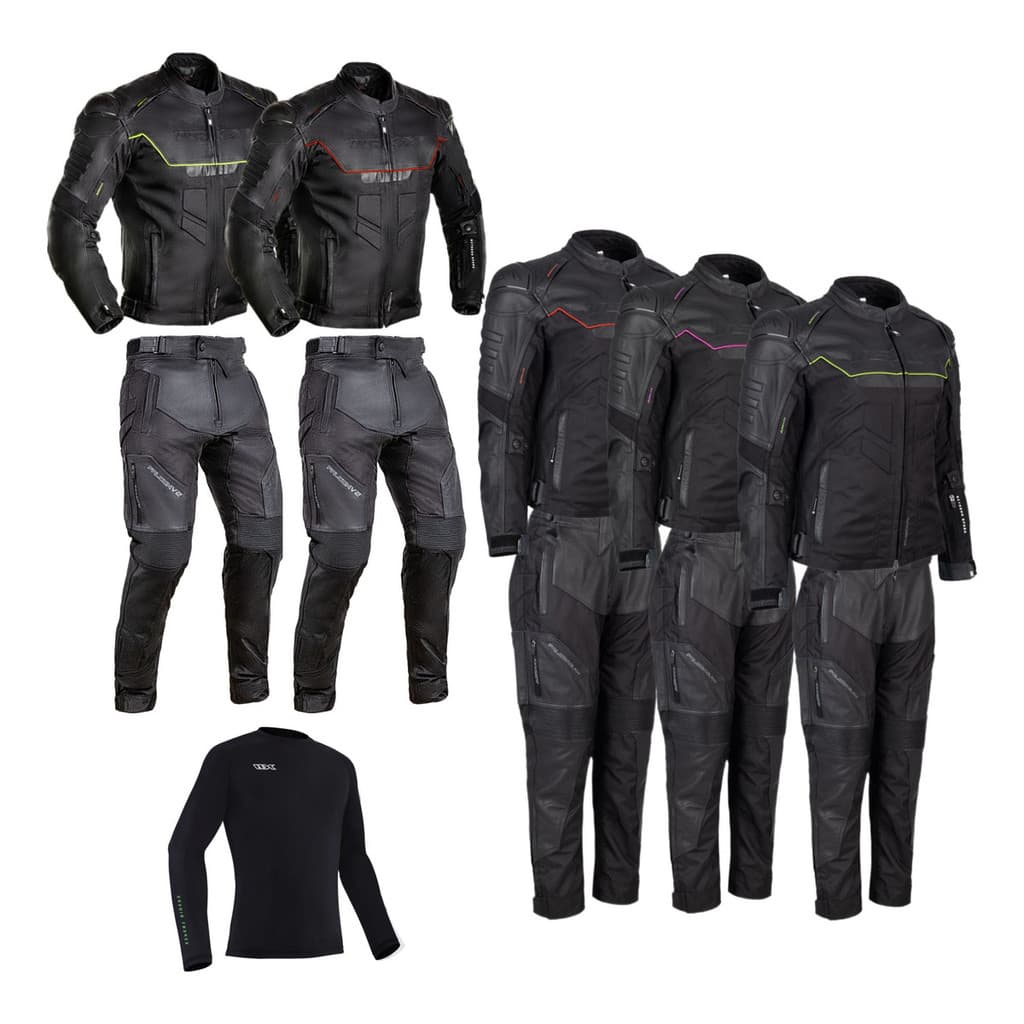Conjunto Jaqueta E Calça Texx V2 Falcon Motociclista Masculino Ou Feminino Couro