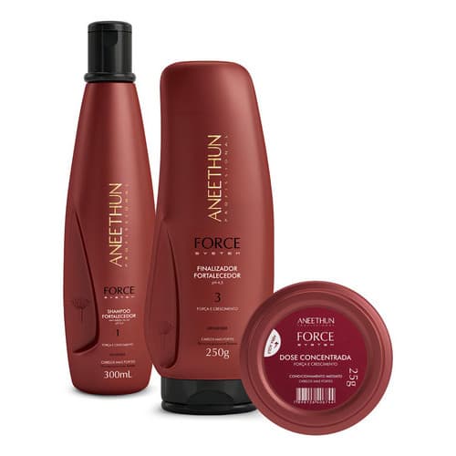 Shampoo Aneethun Kit Shampoo Finalizador E Dose Force System Aneethun De Exclusiva En Kit De 250g E.B