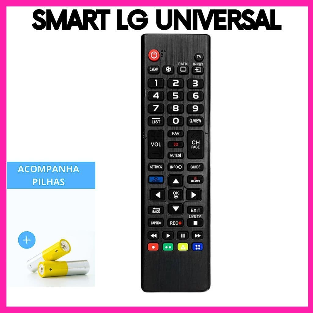 Controle Remoto Compatível com TV SMART LG,Ideal Para Substituir Controles Originais